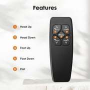 Queen Size Adjustable Bed Frame Zero Gravity, With Head and Foot Incline Base, Wireless Remote, Anti-Snore, Zero-Gravity, Easy Assembly