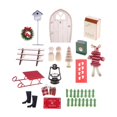 thumbnail image 1 of Casa de muñecas a escala 1:12, accesorios navideños, decoración navideña en miniatura, juego de casa de muñecas de hadas navideñas, 1 of 9