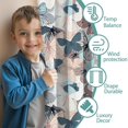 thumbnail image 3 of Blackout Kids Curtains,Light Color Butterfly Leaf Pattern Childrens Insulated Curtains Set Of 2,Bedroom Essentials,Toddler Room Decor 52"x84", 3 of 5