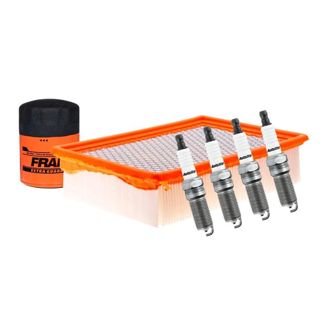 Kit De Bujías Doble Platino, Filtro De Aire Y Filtro De Aceite 6 PIEZAS Afinación Sin Aceite Compatible con Tribute 2001 A 2004 Mazda L4 2.0L