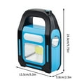 thumbnail image 3 of Solar Camping Light With USB Charging And COB LED Technology For Emergency Use Tent Hanging Work Light 19 x 13.5 x 5.7 cm, 3 of 9