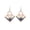 V Shape, variant on Southwest Earrings – Copper Earrings with Copper Wire Embellishments in Two-Tiered Chevron Style Wearable Art Earrings (ChevronArt)