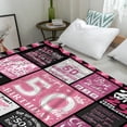 thumbnail image 2 of 50th Birthday Gifts for Women, Happy 50th Birthday Gift Ideas for Her, 50th Birthday Blanket for Women, for 50 Year Old Woman, 1974 Birthday Gifts for Women, 50th Birthday Blanket 50"X60", 2 of 6