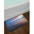 thumbnail image 2 of Glacier National Park Bath Mat, Illustration of Deserted Setting with Fog Sunrise Tranquil Land, Plush Bathroom Decor Mat with Non Slip Backing, 29.5" X 17.5", Multicolor, by Ambesonne, 2 of 2