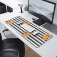 thumbnail image 2 of Long Mouse Pads for Desk,Paw Print Sonstripes Desk Mats on Top Of Desks, Desk Mouse Pad Extra Large with 3mm Non-Slip Base and Stitched Edge for Gaming,Office,Work,Home 31.5"x11.8", 2 of 6