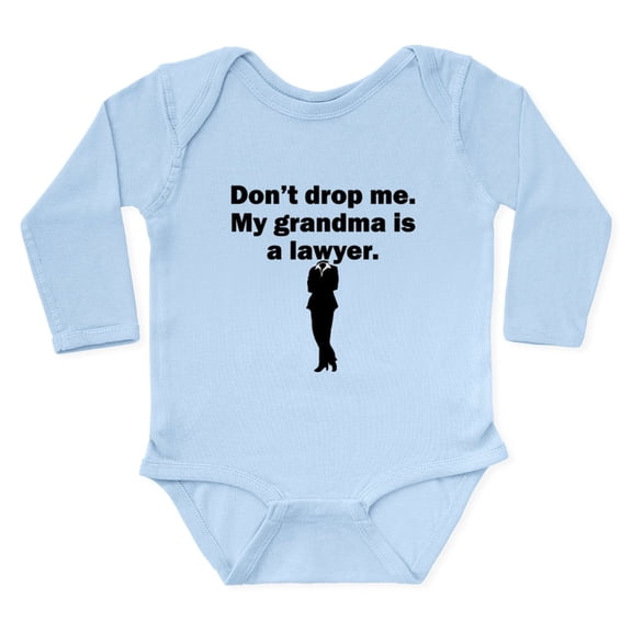 CafePress - My Grandma Is A Lawyer Body Suit - Long Sleeve Cotton Baby Bodysuit