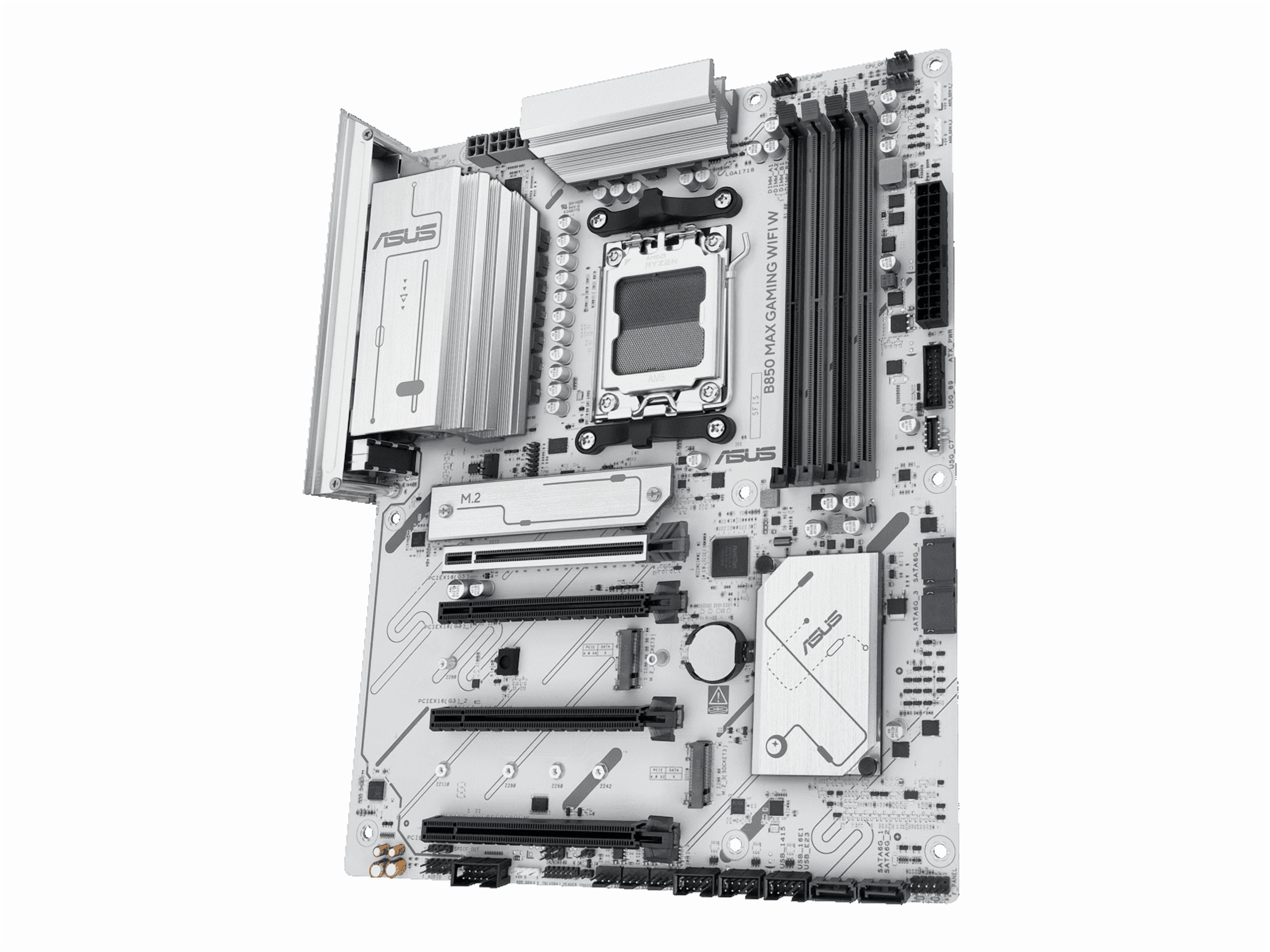 Asus B850 MAX GAMING WIFI W Gaming Desktop Motherboard - AMD B850 Chipset - Socket AM5 - ATX (b850maxgamingwifiw)