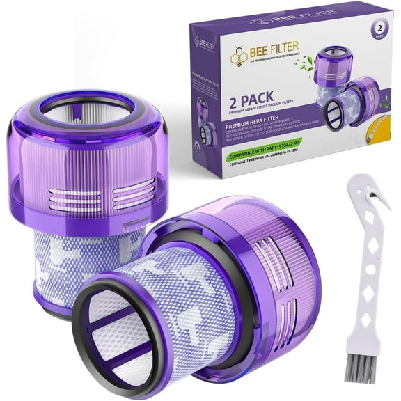 Bee Filter 2-Pack True HEPA Replacement Filters Compatible with Dyson Outsize, V11 Outsize, Outsize Origin, Outsize , Absolute , V11 Outsize Filter, SV16, SV29, Replaces Part # 970422‑01