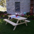 thumbnail image 4 of Pressure Treated Pine Picnic Table with Attached Benches, 4 of 13