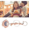thumbnail image 4 of Key Chains for Car Keys, Cute keychain, Chinese Style Creative Alloy Longevity Lock Keychain for Bless Peace, Sturdy Rhinestone Keychain is A Perfect Gift for Your Friends, Families, or Children, Red, 4 of 7