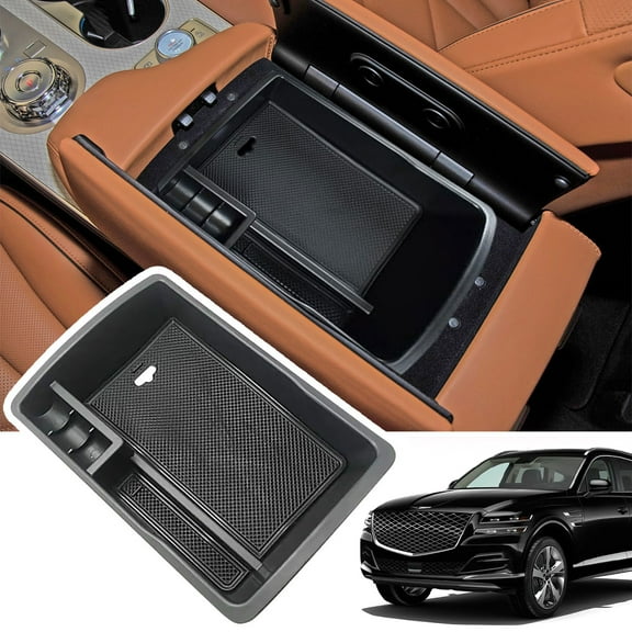 Car Center Console Armrest Storage Box Accessories For 2021-2025 Genesis GV80