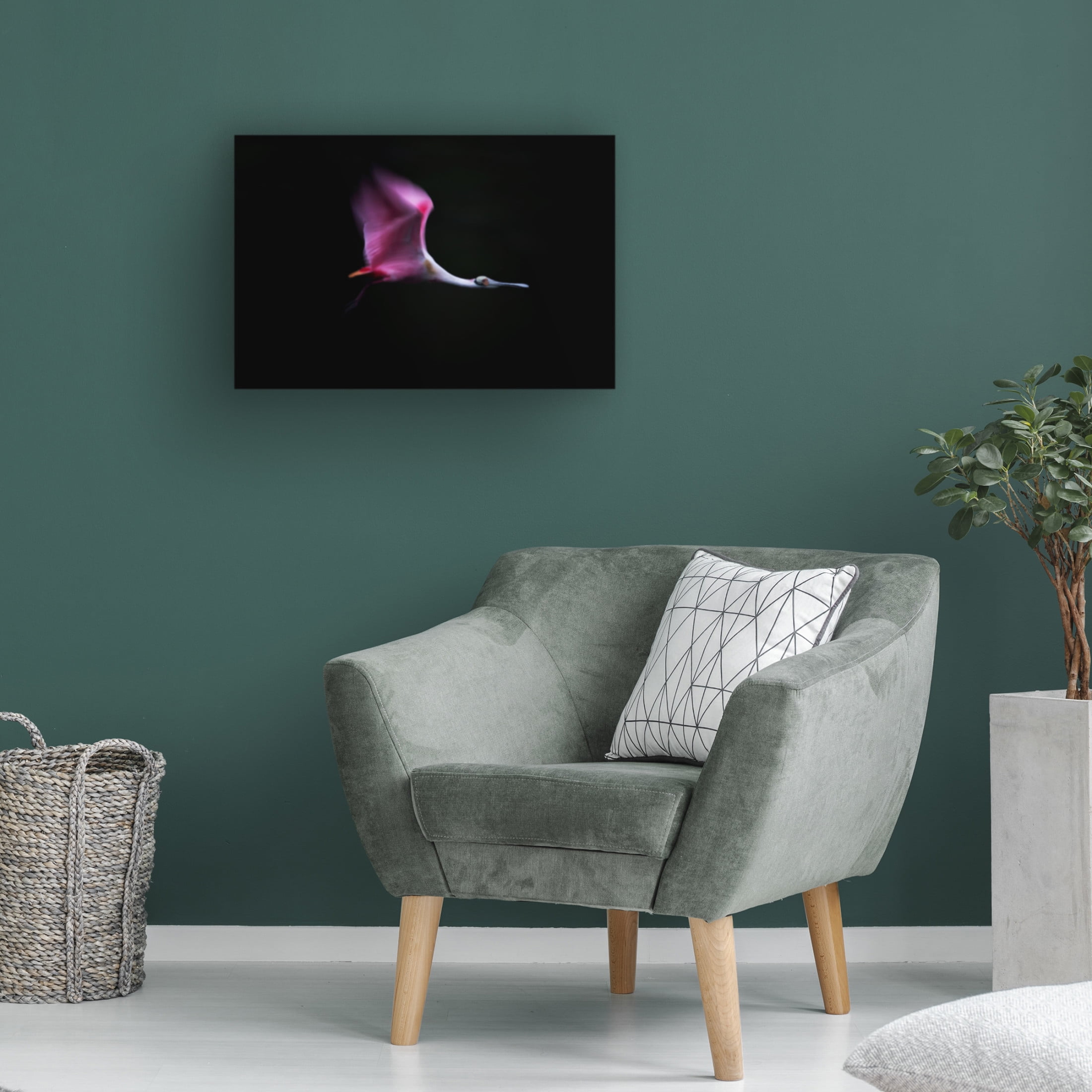 Canvas Wall Art - Andrea Haase Chang 'Rose In The Air' Wall Art for Living Room, Bedroom, or Office D?cor by Trademark Fine Art - 47 x 30 Inches