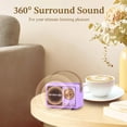 thumbnail image 4 of Altavoz Bluetooth PRUNUS J-999 Retro Vintage Morado, 4 of 6