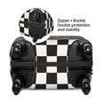 thumbnail image 5 of Wukai Black and White Checkerboard Elastic Luggage Cover: Personalized Protection for Your Suitcase - Fits 19~29-inch, Washable & Durable Travel Companion-Medium, 5 of 8