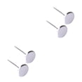 thumbnail image 1 of ziyahi 2 Pieces Cake Decorating Nail Washable Replacement Household Flower Stand Silver 2Set, 1 of 6