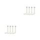 thumbnail image 2 of Naiovety Juego de 4 unidades de soporte Universal para sábanas, funda de edredón sin , Clips antideslizantes, sujetadores, hebillas fijas, Type2 NO2, 2 of 6