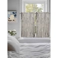 thumbnail image 3 of Gray Brown 2 Panel Kitchen Curtains for Windows, Vintage Shabby Texture Making Old Bathroom Privacy Curtain, Home Décor Window Treatment for Bedroom/Living Room 55"x45", 3 of 6