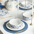 thumbnail image 2 of Stone Lain Fiore 24-Piece Dinnerware Set New Bone China, Service for 8, Blue, 2 of 6
