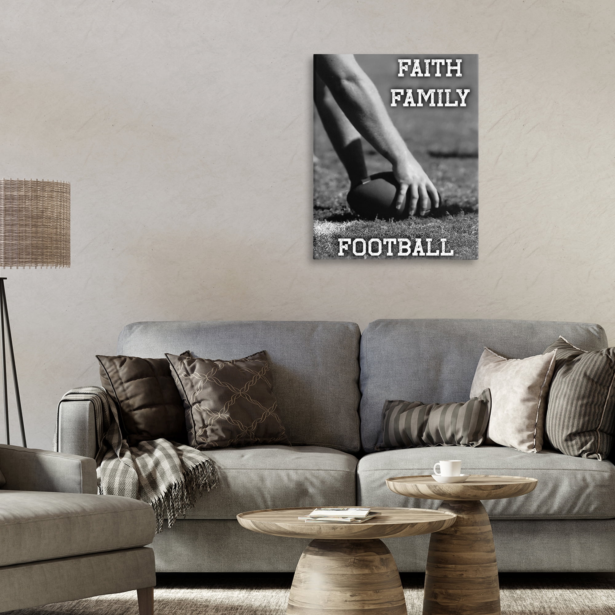 Stupell Industries Faith Family Football Hike Canvas Wall Art, design by Marcus Prime