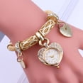 thumbnail image 4 of 1 UNID HERMOSA Pulsera de las Mujeres con RINESTONE RINESTONE Tachuelas Reloj Charm Pulsera, 4 of 5