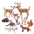 thumbnail image 1 of Figuras de juguete TUPARKA, 10 unidades, minianimales del bosque, de 4 a 10 cm, 1 of 7