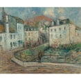 thumbnail image 3 of Gustave Loiseau 24x20 Black Modern Framed Museum Art Print Titled - Pont Aven View, 3 of 5
