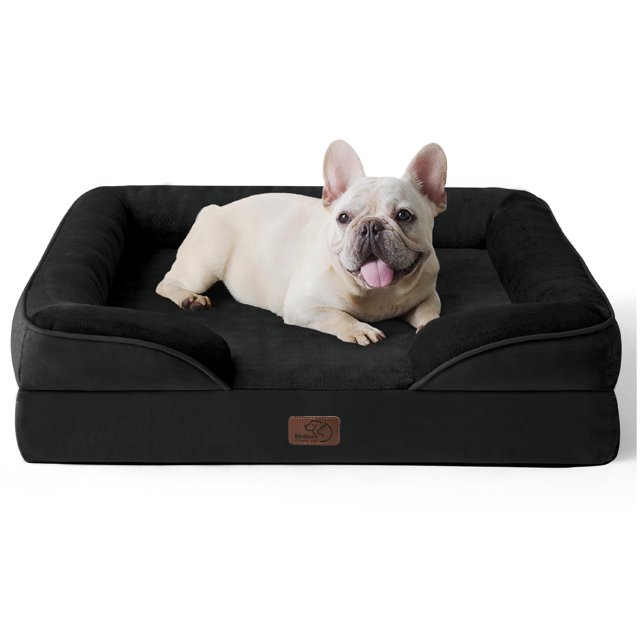 BEDSURE Orthopedic Dog Bed for Medium Dogs - Waterproof Dog Bed Medium, Foam Sofa with Removable Washable Cover, Waterproof Lining and Nonskid Bottom Couch, Pet Bed
