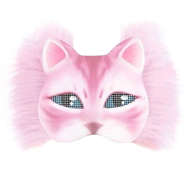 Leodye 1PCS DIYs Face Mask Kit Includes Blanks Mask Faux Fabric for Holiday Decorations-6.69 ×7.48IN