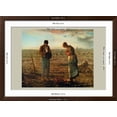 thumbnail image 5 of Art.com The Angelus Art Print by Jean-FranÃ§ois Millet, Brown Frame Wall Art, 44" x 32", 5 of 5