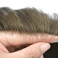 thumbnail image 3 of LYRICALHAIR Toupee for Men Hairpiece Indian Human Hair Replacement System Full Poly Hair Units for Man PU Injected Male Wig Hair Prosthesis, 3 of 5