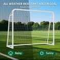 thumbnail image 6 of SLSY Foldable Soccer Goal - 8x6FT Soccer Goals for Backyard - Foldable Steel Soccer Goal with Training Target & 6 Cones for Teens/Adults Practice Training, 6 of 7