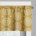 thumbnail image 3 of Ambesonne Antique Oriental Window Valance, Curvy Flowers Art, 54" X 18", Pale Coffee Eggshell, 3 of 5