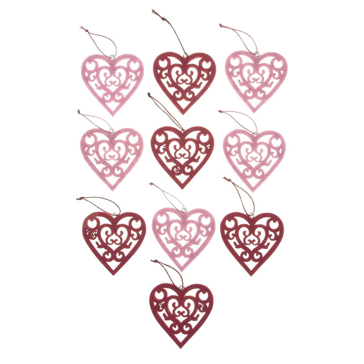 Valentine's Day Ornaments, Set of 10