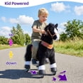 thumbnail image 4 of PonyCycle Ride on Horse for Toddler Mechanical Riding Horse for Boys Age 3-4 Black Ux326, 4 of 12