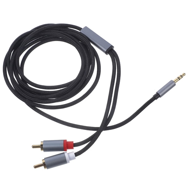 unbranded Cable De Audio 2 Metros Con Conector 3.5 Mm Compatible Con TV Y Reproductores Multimedia
