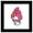 Black Framed Version, variant on Gallery Pops Sanrio My Melody - My Melody Character Portrait Wall Art, White Framed Version, 12" x 12"