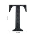thumbnail image 3 of Efavormart 6" Letter T Black Self-Adhesive Rhinestone Number Stickers for DIY Crafts, Handicraft Art, Graduation Cap Decorations Birthday Party, Wedding Alpha-Numeric stickers, 3 of 10
