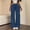 Navy, variant on Ayolanni Cargo Sweatpants Women Wide Leg Army Green Athletic Sweatpants Drawstring Joggers High Waist Pants with Pockets