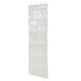thumbnail image 2 of Mainstays 24 Pocket Clear Over the Door Non Woven Closet Shoe Organizer Shelf - Arctic White, 2 of 8