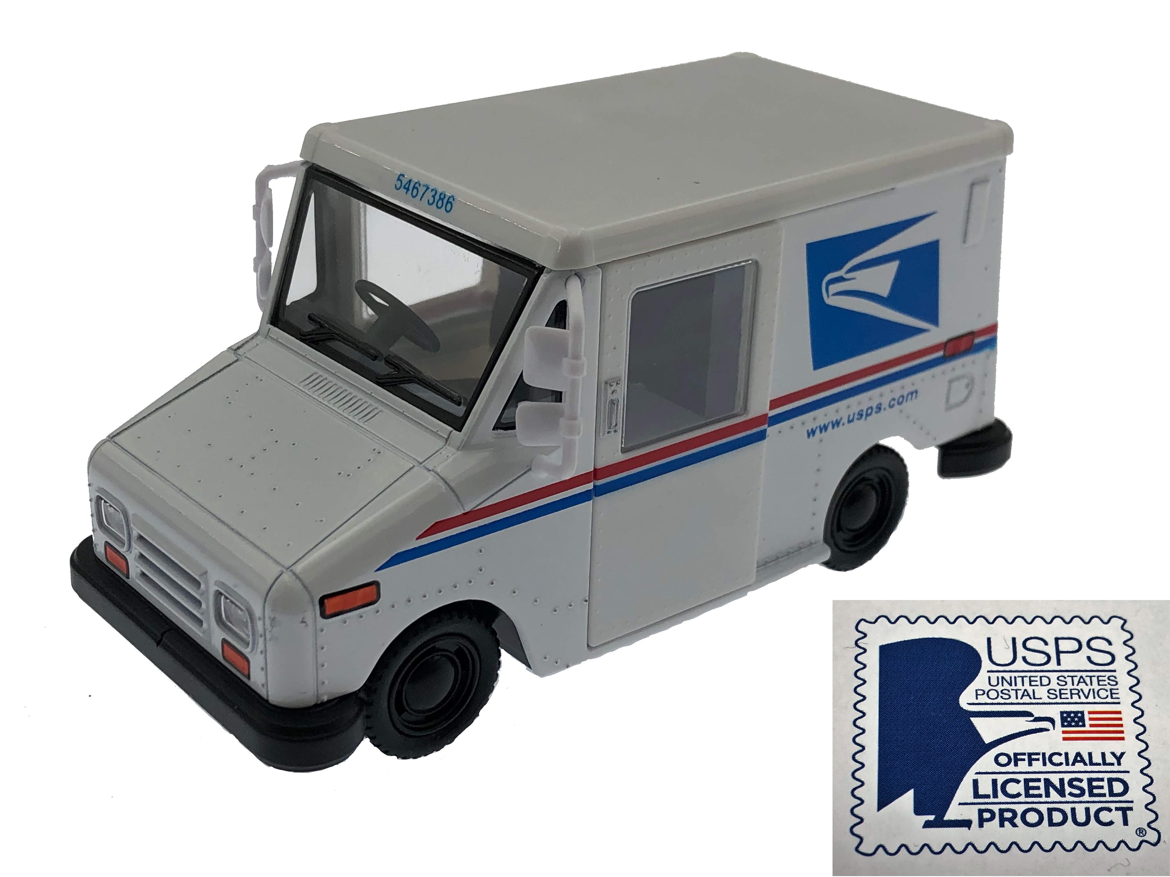 Mail Delivery Truck HCK Postal Service Diecast Model Toy Car in White U.S 