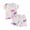 Z52 Multicolor, variant on Mifsaly Cute Pajama Sets for Toddler Girls Floral Graphic Ribbed Knit Short Sleeve Ruffle Hem T-Shirt and Shorts Kids Summer Casual Pjs Matching Outfits