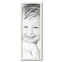 ArtToFrames 11" x 32" White Picture Frame, 11x32 inch White Wood Poster Frame (WOM-5140)