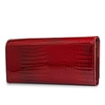 thumbnail image 6 of TAZAG magnetic buckle women's patent leather wallet long multi-card slot genuine leather clutch, 6 of 6