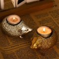 thumbnail image 1 of Home Hedgehog Candlestick Ornaments, Aromatherapy Resin Candle Tray, Home Decoration, 1 of 5