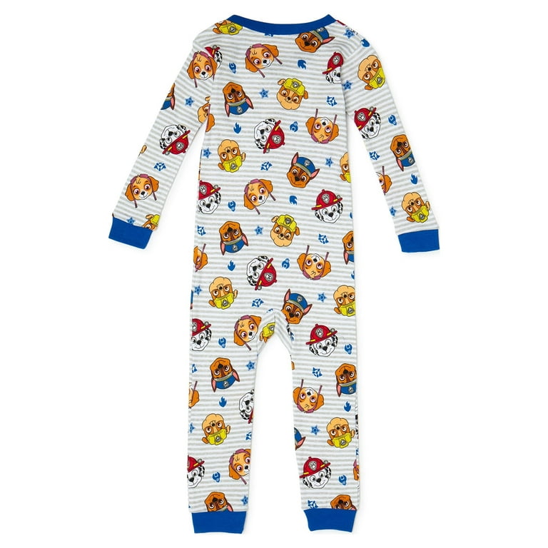 Paw Patrol Toddler Boy Snug Fit One Piece Pajama Sizes 2T 5T