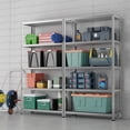 thumbnail image 3 of Costway 3PCS 74" 5-Tier Metal Shelving Unit Adjustable Heavy Duty Garage Storage Rack, 3 of 10