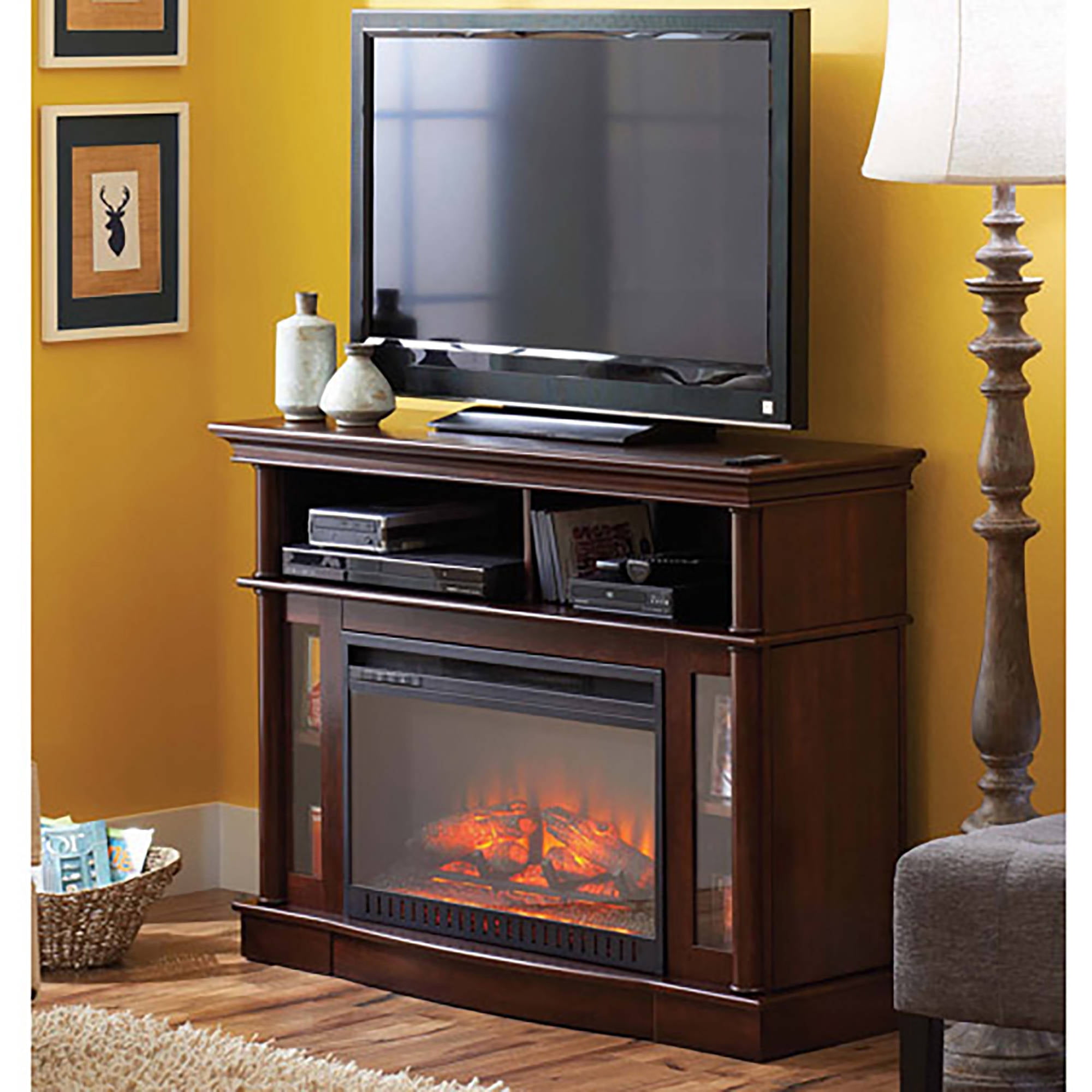 Better Homes And Gardens Electric Media Road Ashwood Fireplace For Better Homes And Gardens Electric Media Road Ashwood Fireplace For Tvs Up To 45