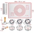 thumbnail image 2 of Lishi Kit de Fabrication de Dumplings 11 Pcs : Coupeur, Roue de Coupe et Tapis de Cuisson en Silicone, 2 of 5