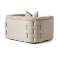 thumbnail image 5 of Michael Amini Canberra Chenille Chair and a Half - Mink/Light Ash, 5 of 15