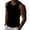Black, variant on YUGYXL Men's Summer Solid Color Slim Fit Wide Strap Training Gym Sports Tank Top Moisture-Wicking Athletic Sleeveless Shirt White L